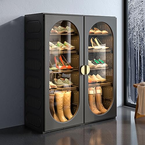 XANAYXWJ Schuhschrank für den Eingangsbereich, zusammenklappbarer Schuhschrank, ohne Installation, Schuhaufbewahrungsschrank, Schuhregal für den Eingangsbereich, Schuh-Organizer (Farbe: 2 Säulen, von XANAYXWJ