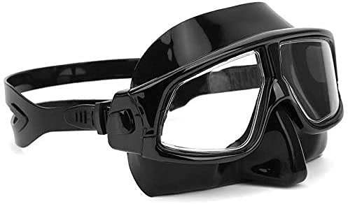 XANAYXWJ Schutzbrillen Tauchen Tauchmasken Silikon Schnorchelmaske Tauchmaske Unterwasser Bergung Tauchmaske Schwimmbrille Schwimmwerkzeuge für Erwachsene (Farbe: Schwarz) von XANAYXWJ
