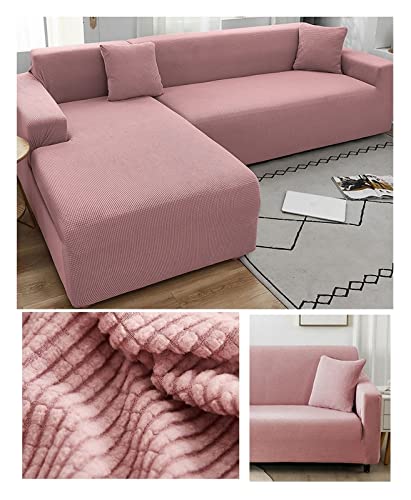 XANAYXWJ Sitzer-Sofa, Grauer elastischer Couchbezug für Haustiere, Kinder, Hunde, Katzen, waschbarer und Rutschfester Möbelbezug von XANAYXWJ