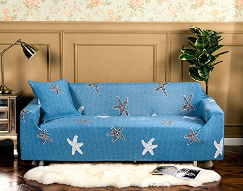 XANAYXWJ Stretch-Sofabezug mit bedrucktem Muster, elastischer Stoff, Couch-Schonbezug, universeller Möbelschutz, passend für 41-Sitzer-Sofas (90–140 cm) von XANAYXWJ