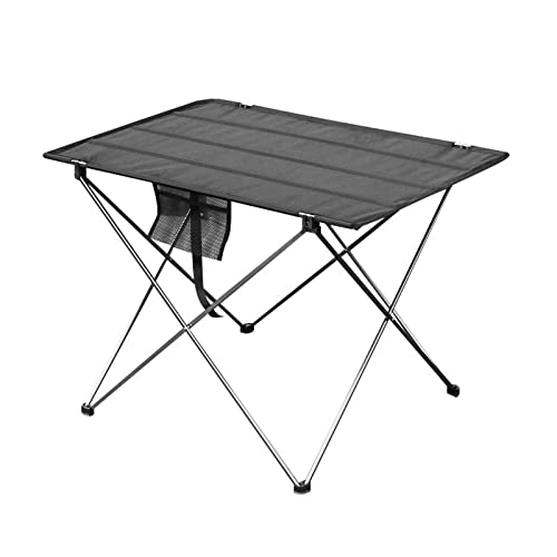 XANAYXWJ Tragbarer Camping-Picknick-Klapptisch, Leichter Faltbarer Schreibtisch für Gartenmöbel, Computer-Betttisch aus 6061er Aluminiumlegierung von XANAYXWJ