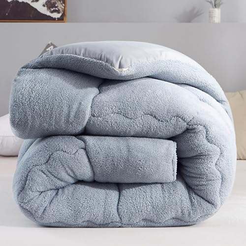 XANAYXWJ Warme Plüsch-Bettdecke, verdickte Winter-Lamm-Kaschmir-Steppdecke, doppelseitiger Warmer Samt-Quiltkern, superweiche, Flauschige, warme Fleece-Decken für den Winter für von XANAYXWJ