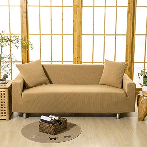 XANAYXWJ Wasserdichter, elastischer Sofabezug für Loveseat Couch, 2-Sitzer-Schonbezug mit elastischem Boden, Möbelschutz für Wohnzimmer, 1 Stück von XANAYXWJ