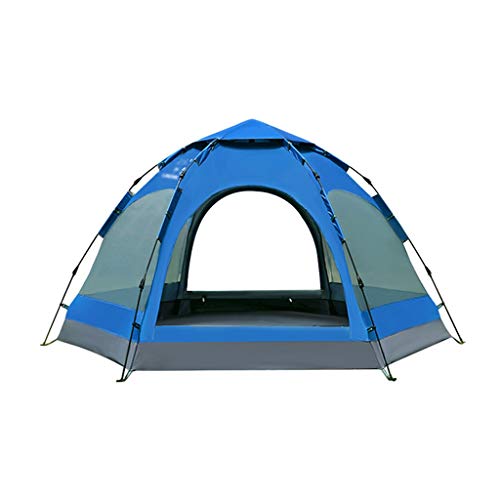 XANAYXWJ Zelt 6-9 Personen Sechseckiges mongolisches Zelt Regenfestes, atmungsaktives Doppelschicht-Campingzelt für Outdoor-Camping-Jurte von XANAYXWJ