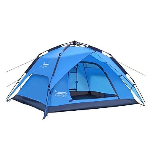 XANAYXWJ Zelt im Freien, Outdoor-Campingzelt, automatisches, sofort aufklappbares Camping-Schutzzelt, Strandzelt, große Größe für 4 Personen, wasserdichtes Anti-UV-Familienzelt für Outdoor-Camping, von XANAYXWJ