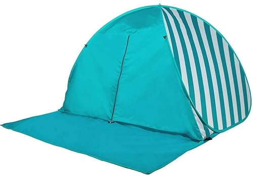 XANAYXWJ Zeltüberdachung für 3–4 Personen, tragbares Pop-up-Strandzelt, automatische Markise, UV-Schutz, geeignet für Familiengarten/Camping/Angeln/Strand, wunderschöne Landschaft von XANAYXWJ