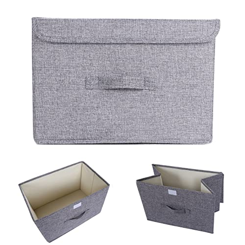 XANAYXWJ Zusammenklappbare Würfel-Aufbewahrungsbox, 34,9 x 24,1 x 24,1 cm, Stoff-Aufbewahrungstasche, Korbbehälter, Spielzeugkiste, Aufbewahrungsbehälter, Organizer mit Deckel, feuchtigkeits- und von XANAYXWJ