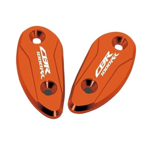 XBMTN Motorrad Rückspiegel Sockel Abdeckung Windschutzscheibe Antriebsspiegel Loch Abdeckung Für Honda CBR1000RR 2004-2007(ORANGE) von XBMTN