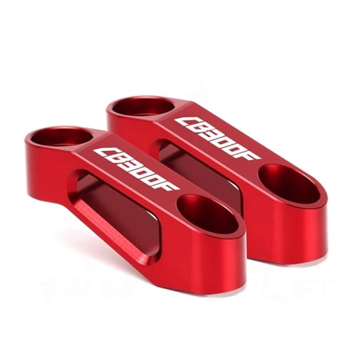 XBMTN Motorrad Rückspiegel Verlängerung Riser Verlängern Adapter Für Honda CB300F CB 300 F R CB300R(Red 300FX) von XBMTN