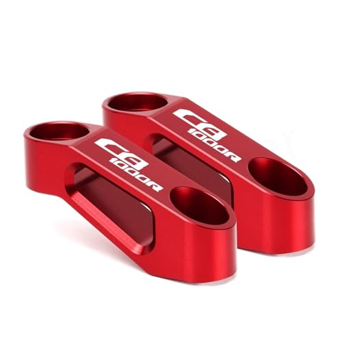 XBMTN Motorrad Rückspiegel Verlängerung Riser Verlängern Adapter Für Honda CBR650R CB1000R CBR 650 R CB 1000R(Red CB1000R) von XBMTN