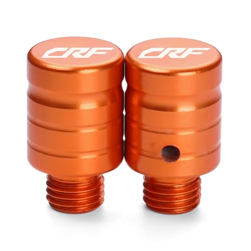 XBMTN Motorrad Spiegel Loch Dübel Schrauben Kappen Bolzen Abdeckung Für Honda CRF250R CRF450R CRF100L CRF150L CRF230F CRF150R(ORANGE) von XBMTN