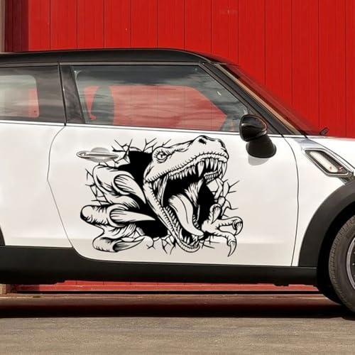 XBQAEWOK Große Raptor Kratzer Dinosaurier Auto Aufkleber Velociraptor Dino Tier Auto Aufkleber Motorhaube Tür Körper Seite Vinyl Dekor von XBQAEWOK