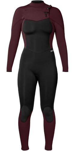 XCEL Comp Damen Neoprenanzug mit Brustreißverschluss, 4/3 mm, Schwarz/Weinrot XCEL Comp Damen Neoprenanzug mit Brustreißverschluss, 4/3 mm, Schwarz/Weinrot von XCEL