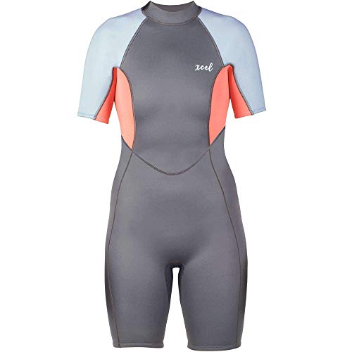 Xcel Damen Doreen Back Zip 2mm Neoprenanzug, schwarz lila, 6 EU Xcel Damen Doreen Back Zip 2mm Neoprenanzug, schwarz lila, 6 EU von XCEL
