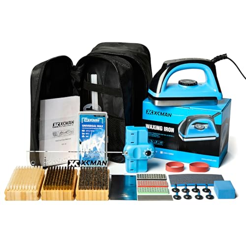 XCMAN Complete Ski Snowboard Tuning Waxing Combo Kit with Waxing Iron,Ski Wax,Side Base Edge Tuner,Ptex Base Repair,Gummy Stone,Diamond Stones for Ski Snowboard EdgeTuning XCMAN Complete Ski Snowboard Tuning Waxing Combo Kit with Waxing Iron,Ski Wax,Side Base Edge Tuner,Ptex Base Repair,Gummy Stone,Diamond Stones for Ski Snowboard EdgeTuning von XCMAN