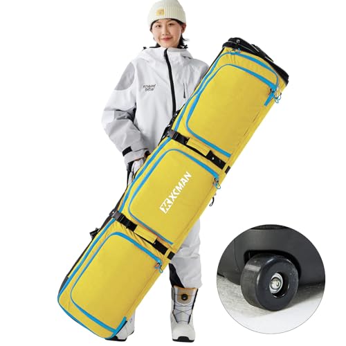 XCMAN Snowboard-Skisack mit Rädern, verstellbare gepolsterte Tasche für Air Traveling Länge 63-75In XCMAN Snowboard-Skisack mit Rädern, verstellbare gepolsterte Tasche für Air Traveling Länge 63-75In von XCMAN