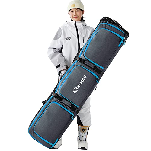 XCMAN Snowboardtasche Robuste 160/190cm Snowboard-Tasche Für -Skitrage-Rucksack Flugreisen geeignet von XCMAN