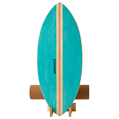 XCMAN Surf Balance Board Trainer mit Rolle - Surf Balance Board Stabilitätstrainer,Für Erwachsene und Kinder, Balance-Board zum Surfen, Snowboarden, Skateboarden, Hockey von XCMAN
