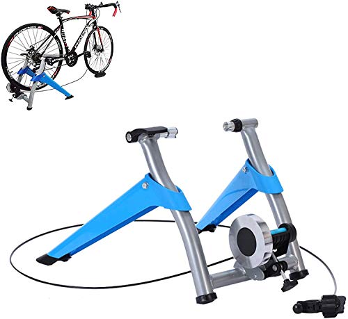 Fahrradtrainer, stationärer Indoor-Fahrrad-Fitnessständer, 6 Stufen magnetischen Widerstands, geeignet für Fitnessstudio von XCSCUK