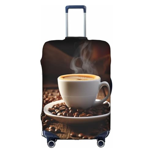 XDCYWBZDBC Elastische Reisegepäckhülle für Kaffeetasse und Kaffeebohnen, Gepäckabdeckung, Gepäckhülle, Tao45,7 - 81,3 cm, mit Reißverschluss, kratzfest, staubdicht, schnelle Befestigung und Demontage, von XDCYWBZDBC