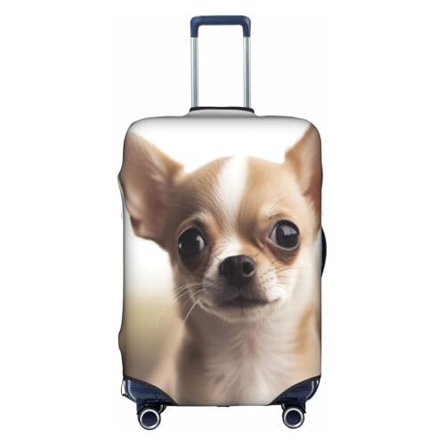 XDCYWBZDBC Funny Chihuahua Elastische Reisegepäckabdeckung, Gepäckabdeckung, Gepäckhülle, Tao18-81,3 cm, Gepäckabdeckung mit Reißverschluss, kratzfest, staubdicht, schnelle Befestigung und Demontage, von XDCYWBZDBC