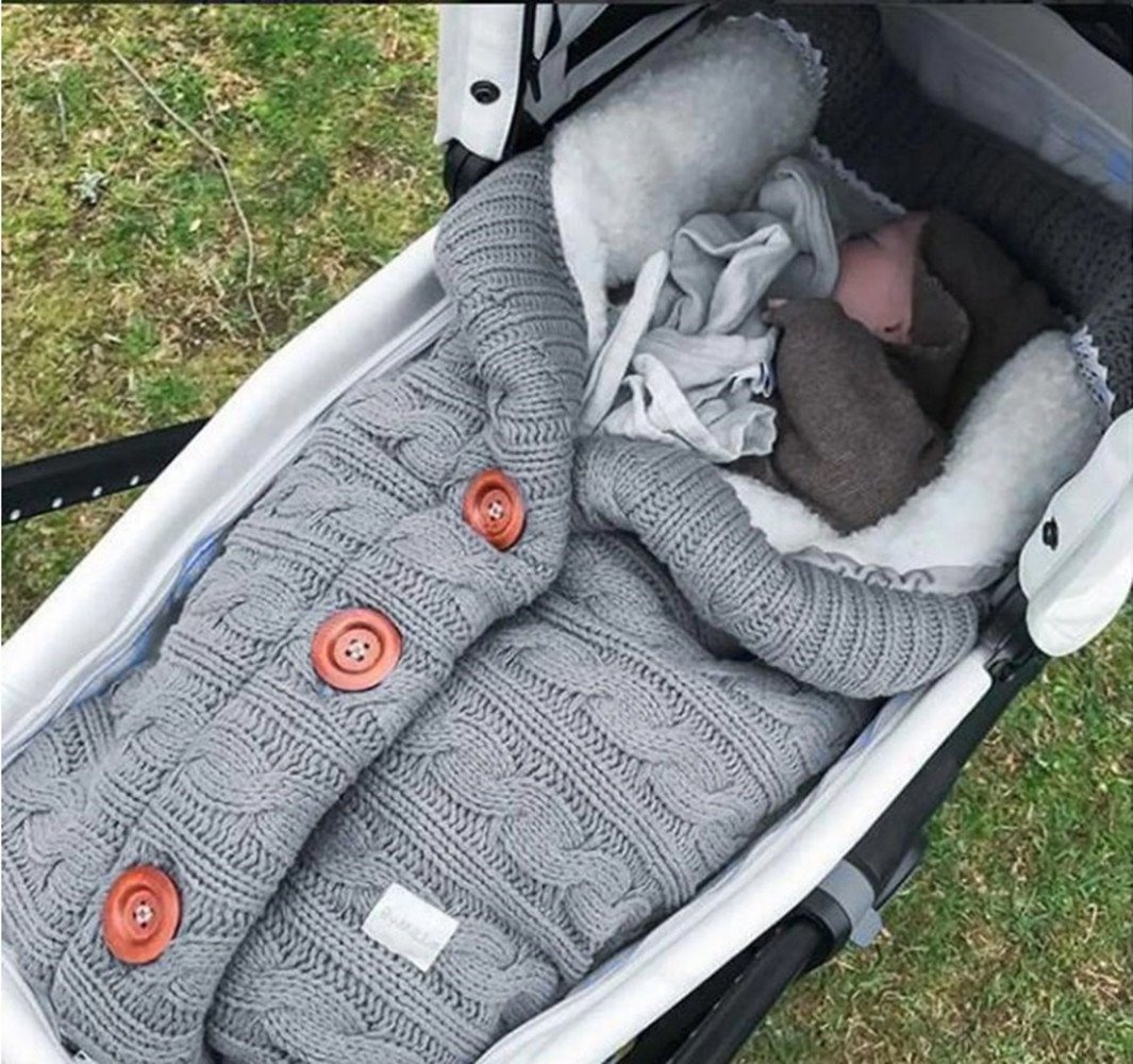 XDeer Babyschlafsack Baby Schlafsack für Kinderwagen Wickeldecke Wickelwickel Warmer, Warmer Schlafsack für Babys Neugeboren 0-12 Monat von XDeer