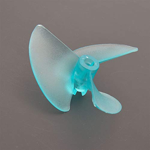 XEBRAD Rc Nylon Blau Propeller 3 Blatt Propeller Hohe Festigkeit 4,76mm Welle 4,76mm Antrieb Hund Rc Boot Außenbordbootpropeller(D55mm) von XEBRAD