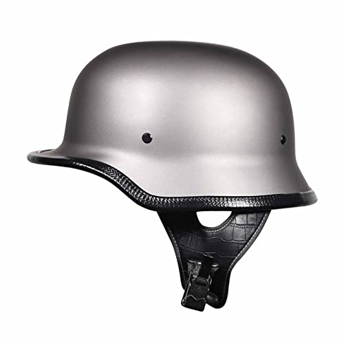 Deutscher Stil Halbschalenhelm Retro Motorrad Halbhelm ECE Zugelassenen Unisex Personalisierter Open Face Helm für Scooter Moped Cruiser Motorrad 3,L=59-60cm Deutscher Stil Halbschalenhelm Retro Motorrad Halbhelm ECE Zugelassenen Unisex Personalisierter Open Face Helm für Scooter Moped Cruiser Motorrad 3,L=59-60cm von XELLOM