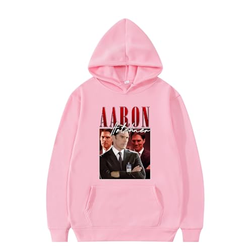 XFICSD Hoodie Aaron Hotchner Sweatshirt Modische Lässige Cartoon-Druckjacke, Bequemes Langarm-Oberteil Bequemer Pullover Für Männer Und Frauen-Black||XS von XFICSD