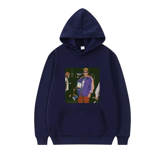 XFICSD Hoodie Adam Sandler Sportswear Modische Cartoon-Print-Freizeitjacke, Bequemes Langarm-Top-Freizeit-Sweatshirt Für Damen Und Herren-Grey||XS von XFICSD