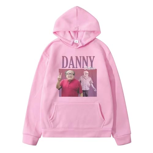 XFICSD Hoodie Danny DeVito Sweatshirt, Modischer Lockerer Und Bequemer Herrenpullover, Lässige Langarmjacke Für Damen, Modisches Cartoon-Kapuzenpullover-Grey||XS von XFICSD