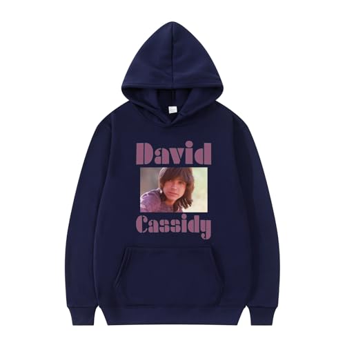 XFICSD Hoodie David Cassidy Sweatshirt Damen Lose Bequemes Sweatshirt, Herren Lässiger Pullover Cartoon Print Langarm Top-Grey||XS von XFICSD