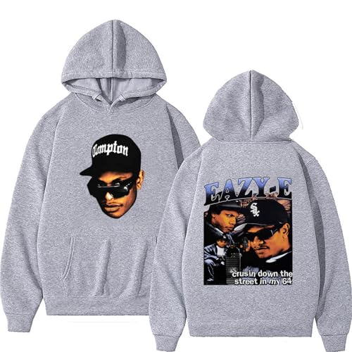 XFICSD Hoodie Eazy E Cartoon-Print-Pullover, Lässige Herren- Und Damen-Sweatshirts, Bequeme Und Lockere Kinder-Sweatshirts-Grey||XXL XFICSD Hoodie Eazy E Cartoon-Print-Pullover, Lässige Herren- Und Damen-Sweatshirts, Bequeme Und Lockere Kinder-Sweatshirts-Grey||XXL von XFICSD