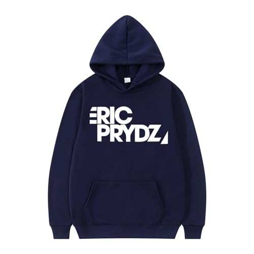 XFICSD Hoodie Eric Prydz Sweatshirt, Cartoon-Druck, Lässiges Kapuzenoberteil, Stilvolle Jacke Für Damen Und Herren, Bequemes Langarm-Sweatshirt-Grey||XS von XFICSD