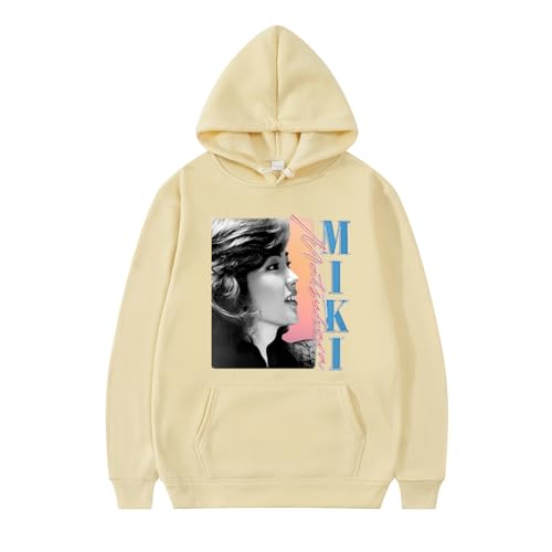 XFICSD Hoodie Miki Matsubara Sweatshirt Für Damen Und Herren, Lockeres Und Bequemes Sweatshirt, Modische Cartoon-Print-Jacke, Lässiges Langarm-Top-White||XS von XFICSD