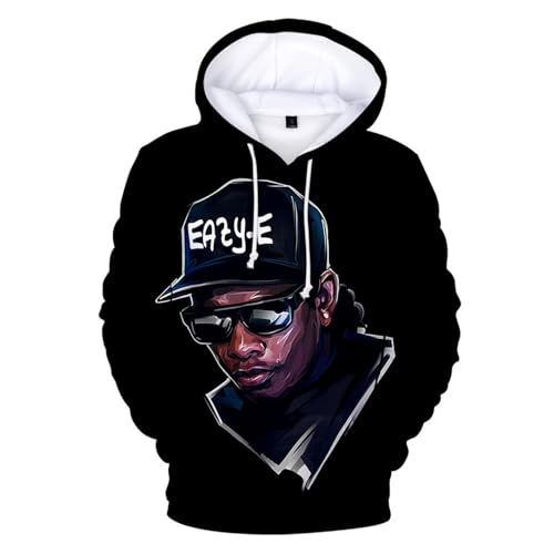 XFICSD Pullover Eazy E Fashion Casual Kinder Hoodie, Herren Und Damen Loose Sportswear Cartoon Print Langarm Tops 3D Kleidung-Purple||S XFICSD Pullover Eazy E Fashion Casual Kinder Hoodie, Herren Und Damen Loose Sportswear Cartoon Print Langarm Tops 3D Kleidung-Purple||S von XFICSD