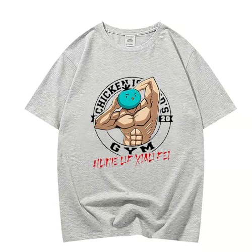 XFICSD Short Sleeve Scissor Seven Shirt Simple Comfortable Cartoon Printed T-Shirt,Männer Frauen Casual Rundhalsausschnitt Tops Mode Lose Shirt-White||XS von XFICSD