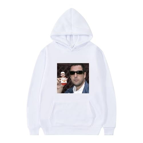 XFICSD Sweatshirt Adam Sandler Hoodie Damen Bequemes, Lockeres Langarm-Oberteil Mit Kapuze, Modische, Lässige Kapuzenjacke Für Herren-Pink||XS von XFICSD