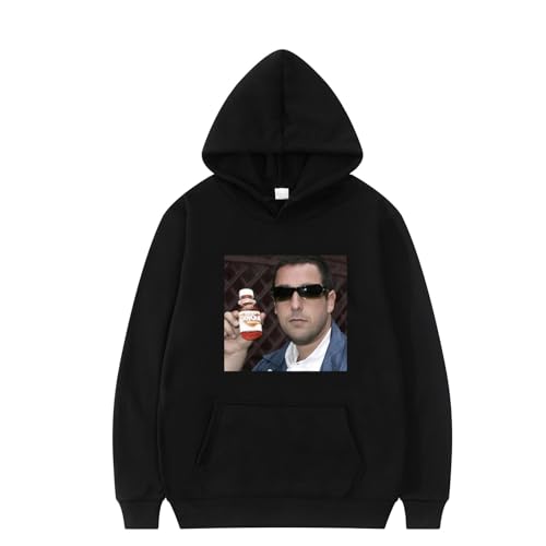 XFICSD Sweatshirt Adam Sandler Hoodie Damen Bequemes, Lockeres Langarm-Oberteil Mit Kapuze, Modische, Lässige Kapuzenjacke Für Herren-Pink||XS von XFICSD