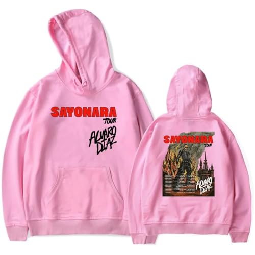 XFICSD Sweatshirt Alvaro Diaz Hoodie Herren Stilvolle Jacke, Damen Bequemes Lässiges Langarm-Sweatshirt Cartoon-Druck Kapuzenpullover-Pink||XS von XFICSD