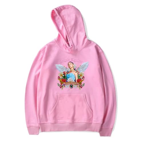 XFICSD Sweatshirt Angela Aguilar Hoodie Damen Bequemes, Lockeres Sweatshirt, Herren-Cartoon-Print-Langarmjacke, Modisches Freizeitoberteil-Pink||XS von XFICSD