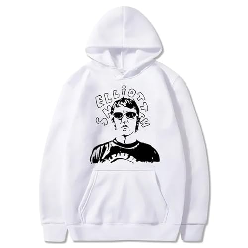 XFICSD Sweatshirt Elliott Smith Hoodie Herren Lässige Langarmjacke, Modisches Damen-Sweatshirt Mit Cartoon-Print, Lockeres Und Bequemes Oberteil-Pink||XS von XFICSD