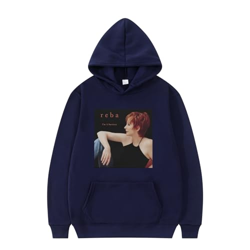 XFICSD Sweatshirt Reba McEntire Hoodie Men's Fashion Loose Jacket,Women's Casual Long Sleeve Jacket Comfortable Cartoon Print Sweatshirt-Black||XS von XFICSD