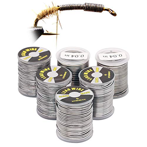XFISHMAN Fliegenbinden, Blei, Draht, Fliegenbinden, Zubehör, 3 Größen, 6 Stück XFISHMAN Fliegenbinden, Blei, Draht, Fliegenbinden, Zubehör, 3 Größen, 6 Stück von XFISHMAN