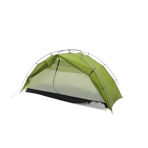 biwakzelt Campingzelt, einzelnes 15D-Nylon, Ultraleicht, tragbar, für den Außenbereich, 3/4-Jahreszeiten-Zelt, doppellagig, für Klettern, Wandern Campingzelt(Green-4season) von XFYESL