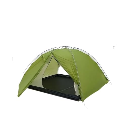 biwakzelt Drei-Personen-3-Jahreszeiten-/4-Jahreszeiten-Camping-15D-Silnylon-Zelt, Campingzelt mit Schneerock, Winterzelte für Wandern und Reisen Campingzelt(4 Season Green) von XFYESL