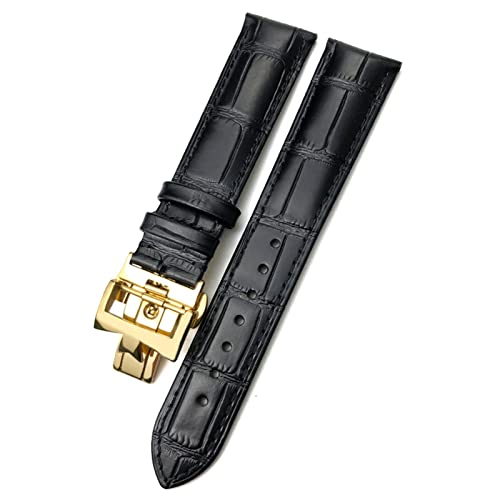 XFZJCHAP 19mm 20mm 21mm 22mm Uhrenarmband Ersatz für Vacheron Constantin Patrimony VC Schwarz Blau Braun Rindslederarmband von XFZJCHAP