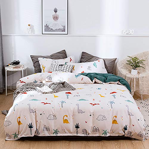 XFZJCHAP Doppelbett-Bettbezüge-Set in Schwarz und Grau, Set für King-Size-Betten in Schwarz, Doppelbett-Bettbezüge-Set, Bettbezug, Einzelbett, Kinder-Set, Doppelbett mit Spannbettlaken, Kissenbezüge, von XFZJCHAP