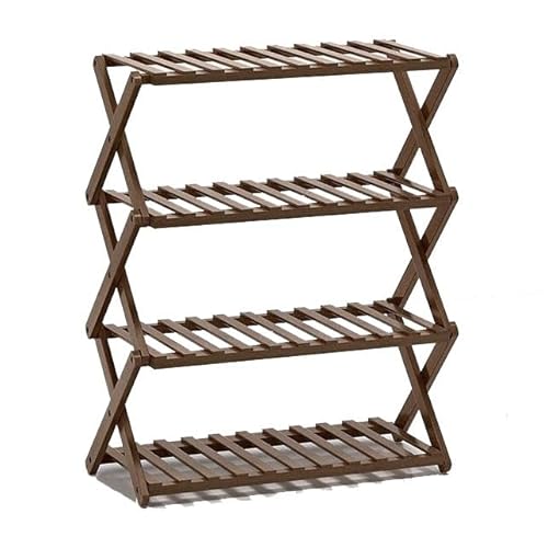 XFZJCHAP Faltbares Schuhaufbewahrungs-Organizer-Rack, mehrstufiges Schuh-Organizer-Regal für den Schrankeingang, freistehendes Schuhregal, Schuhregal (Farbe: 2 Schichten 50 cm) (4 Schichten 100 cm) von XFZJCHAP