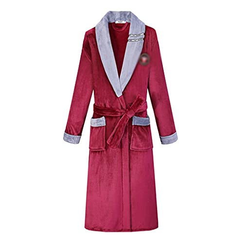 XFZJCHAP Herbst Winter Verdicken Robe Männer Kimono Bademantel Kleid Nachthemd Männliche Nachtwäsche Intime von XFZJCHAP